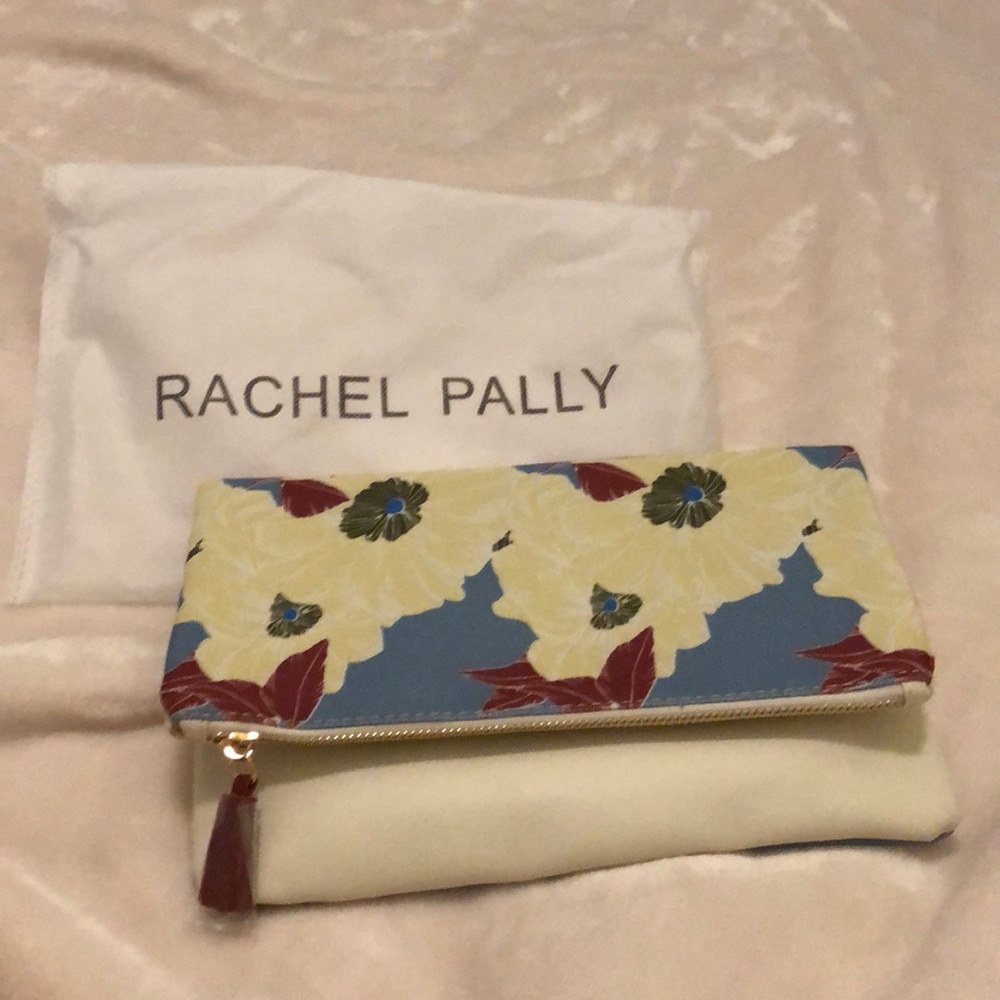 NIB Rachel Pally reversible floral clutch